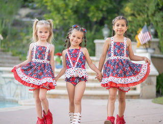 Liberty Blooms-Tankini Swim