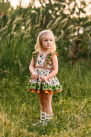 Animal Kingdom Safari Pinafore- Ready to Ship