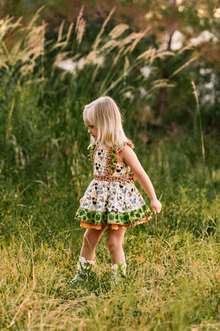 Animal Kingdom Safari Pinafore- Ready to Ship