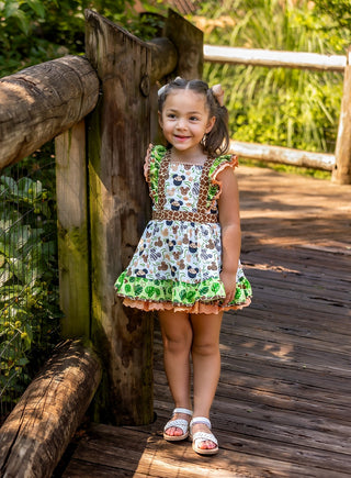 Animal Kingdom Safari Pinafore- Ready to Ship