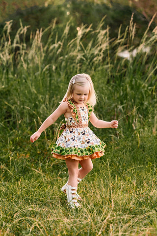Animal Kingdom Safari Pinafore- Ready to Ship