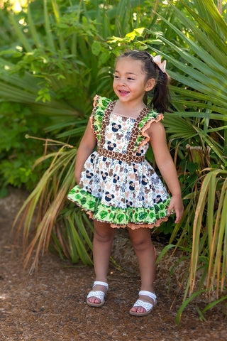 Animal Kingdom Safari Pinafore- Ready to Ship