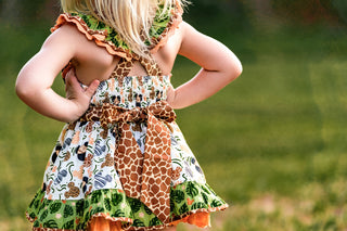 Animal Kingdom Safari Pinafore- Ready to Ship