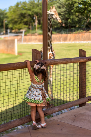 Animal Kingdom Safari Pinafore- Ready to Ship