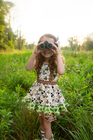 Animal Kingdom Safari Pinafore- Ready to Ship