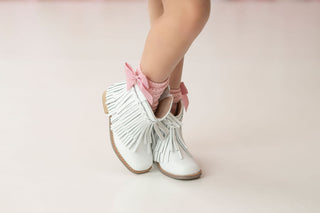 White Cowgirl Boots-**Ready to Ship**
