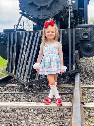The Circus is in Town- Skirted Romper-RTS