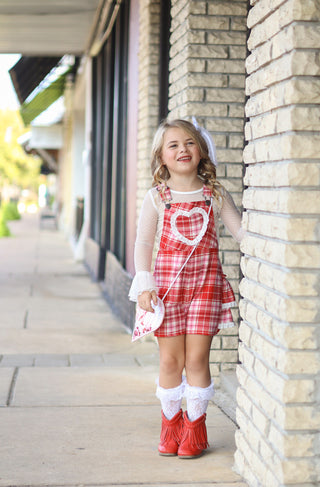 Sweetheart's Tartan Overalls- **Pre-Order ship early Jan**