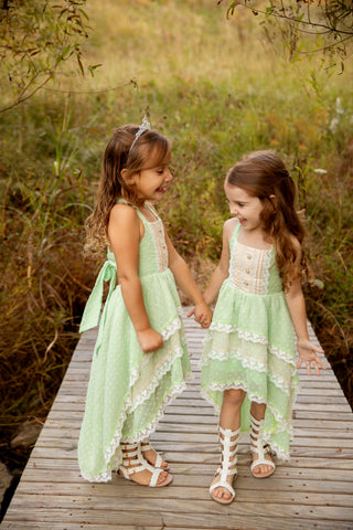 Tiana's Ocean Dance Hi-Lo Dress Set **Pre-Order Ships end of May**