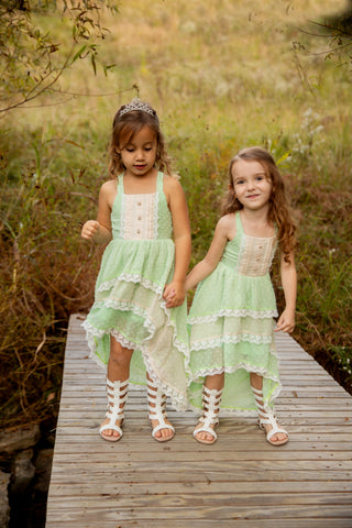 Tiana's Ocean Dance Hi-Lo Dress Set **Pre-Order Ships end of May**