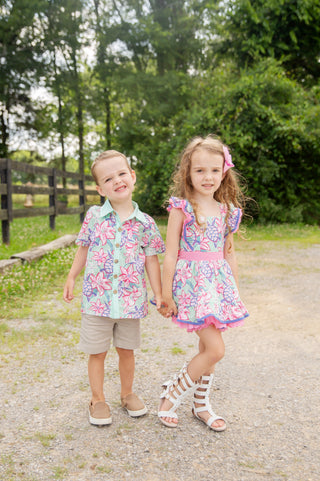 Turtle Pinafore Set