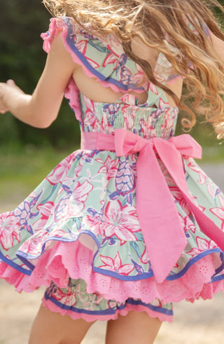Turtle Pinafore Set