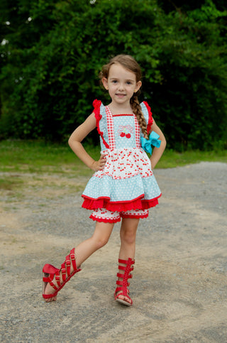 Cherry on Top Pinafore Set