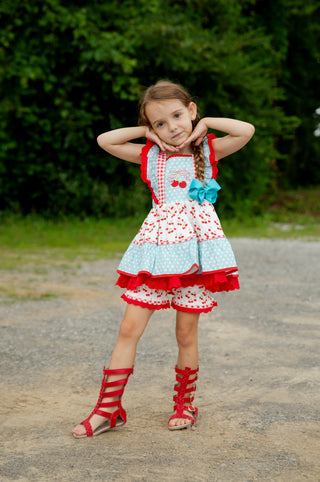 Cherry on Top Pinafore Set