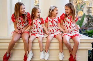 Roses and Hearts Puff Sleeve Playwear