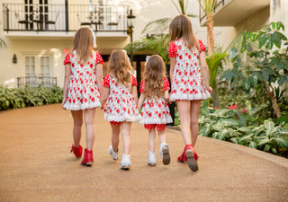 Roses and Hearts Puff Sleeve Playwear