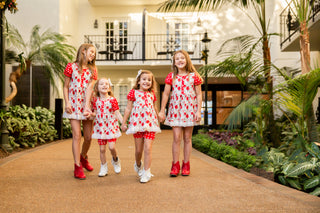 Roses and Hearts Puff Sleeve Playwear