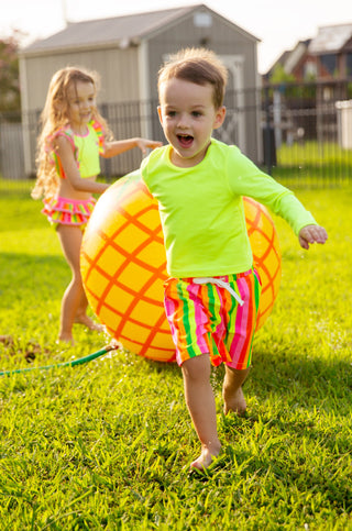Neon Flamingo Pop Boy Swim Set