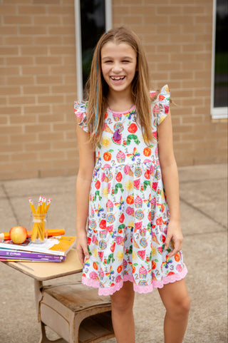 A Caterpillar's Colorful Journey Twirl Dress Set