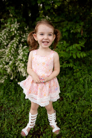 Sunset Bliss Skirted Romper