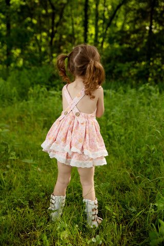 Sunset Bliss Skirted Romper
