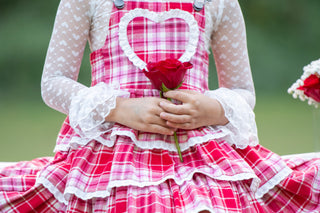 Sweetheart's Tartan Overalls Dress- **Pre-Order ship early Jan**
