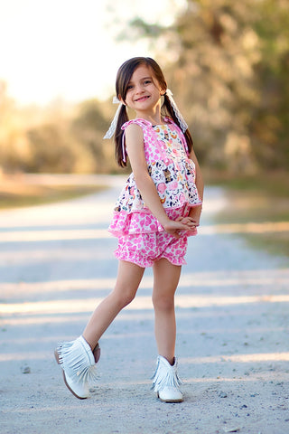 Country Charm Farmyard Friends Tunic Set- Ready to ship