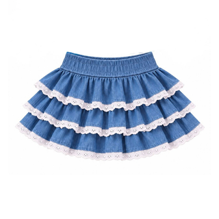 Skort- Ribbed Bamboo & Denim Skort *Pre-Order ETA early January**