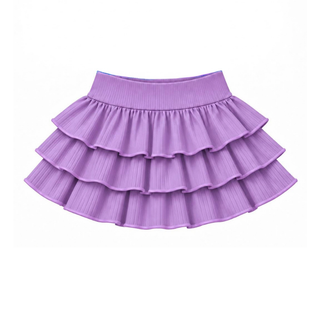 Skort- Ribbed Bamboo & Denim Skort *Pre-Order ETA early January**
