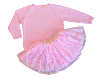 Barbies Blush Sweater & Skort - Ready to ship