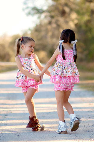 Country Charm Farmyard Friends Tunic Set- Ready to ship