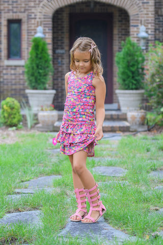 Cherry Blossom Tank and Skort Set