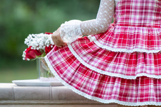 Sweetheart's Tartan Overalls Dress- **Pre-Order ship early Jan**