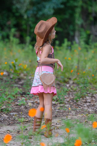 Blushing Wild Horses 2-Piece Scalloped Skort Set - READY TO SHIP
