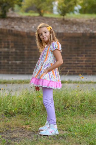School Scribbles Playset- Short puff sleeved and pants