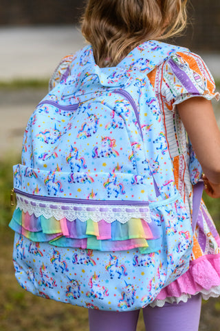 Unicorn and Rainbow Dreams Backpack