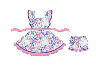 Turtle Pinafore Set- **Pre-Order ETA End of May**