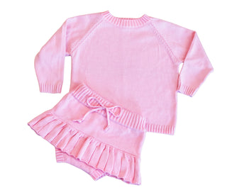 Barbies Blush Sweater & Skort - Ready to ship