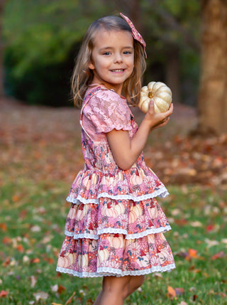 Harvest Blossom Overalls Dress- **Limited Pre-Order ships Early-Mid September**