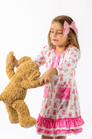 Beary Love Gown Set-Ready to Ship!
