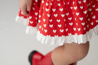 Roses & Heart Twirl Dress