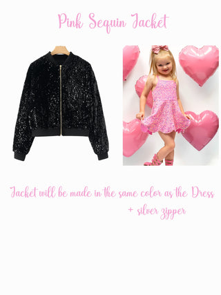 Pink Sequin Jacket **Pre-Order ETA Mid-End of April**