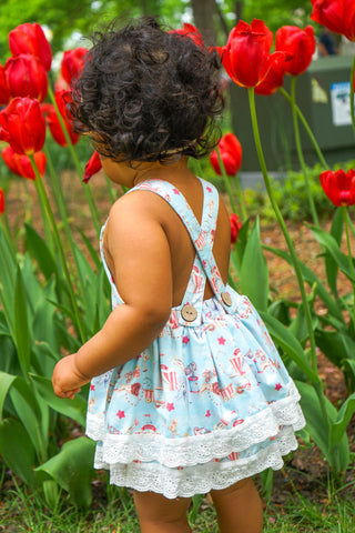 The Circus is in Town- Skirted Romper-RTS