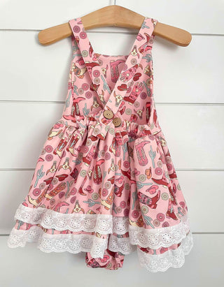 Country Girl Dress and Shorts- PICTURE SHOWN IS THE ROMPER FOR VIEW OF STYLE AND PRINT