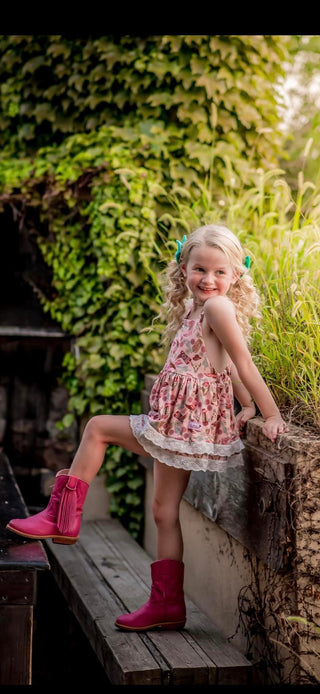 Country Girl Skirted Romper