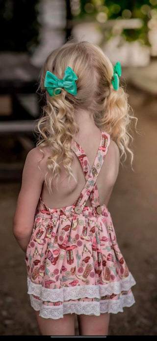 Country Girl Skirted Romper