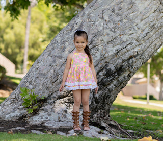 Pink Lemonade-Skirted Romper