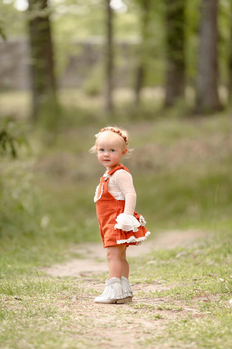 Rust Orange Overalls