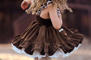 Pumpkin Harvest Velvet Pinafore and Bloomer Shorts
