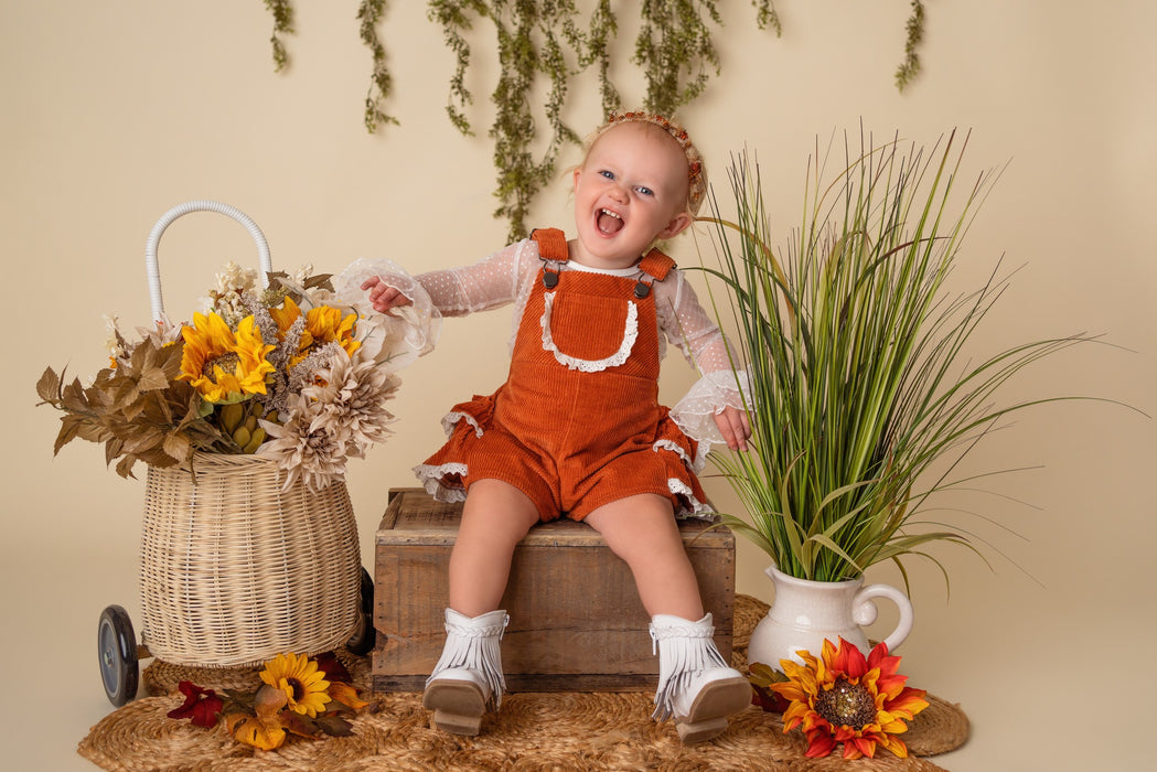 Rust Orange Overalls